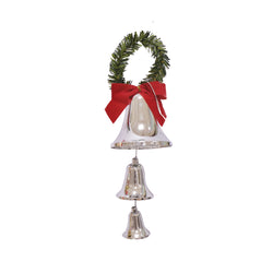 Shiny Bells with Tinsel Bow