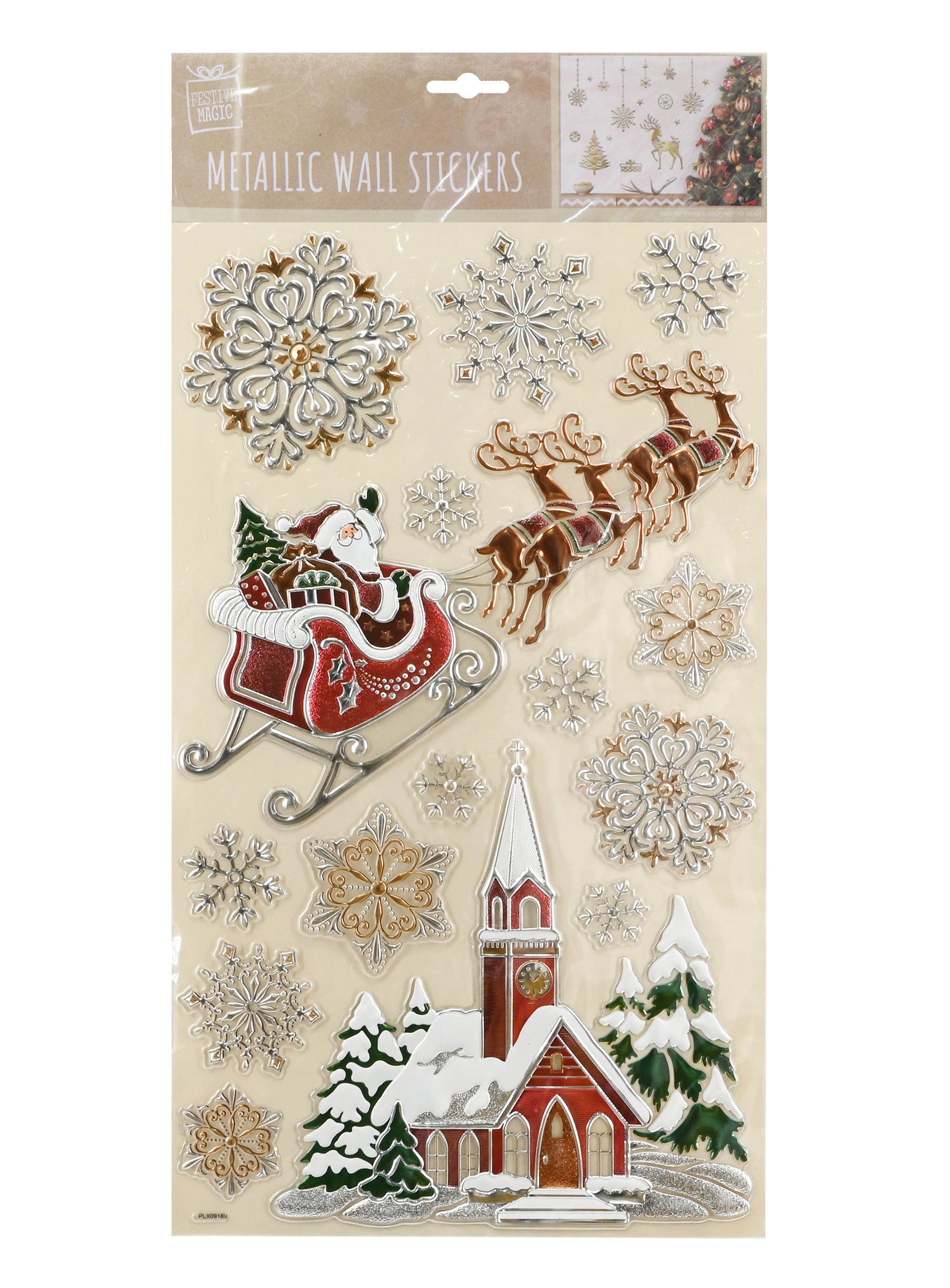 Wall Stickers Metallic Puffy New Mix Asst