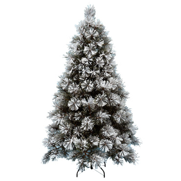 7ft/2.1m Flocked Snowy Xmas Tree