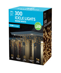 LED 300 Icicle Lights 5 Asst Colours
