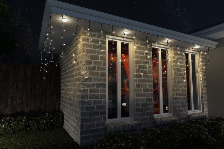 LED 300 Icicle Lights 5 Asst Colours