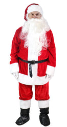 Deluxe Plush Adult Santa Suit 9pc