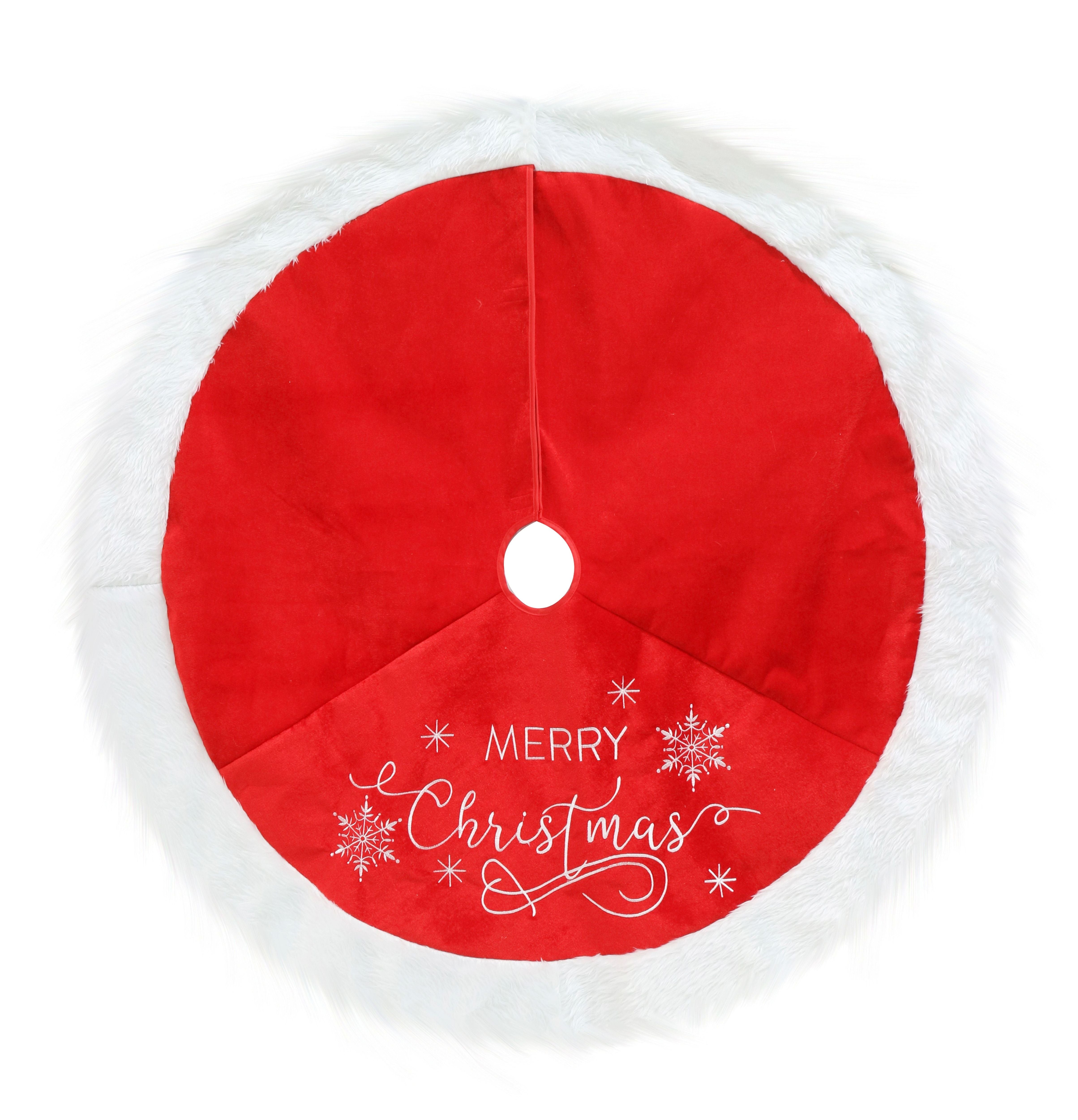 Tree Skirt Merry Christmas 120cm