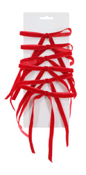 Mini Tree Bow Velveteen 6pk Asst