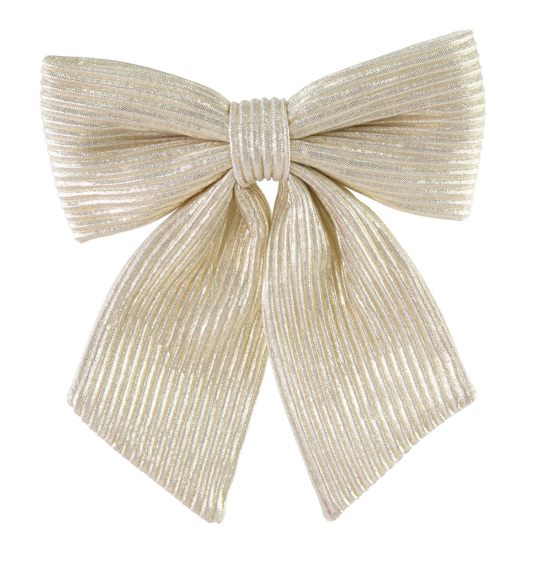 Bow Twinkly Satin Asst / Bow Pleated Metallic Asst