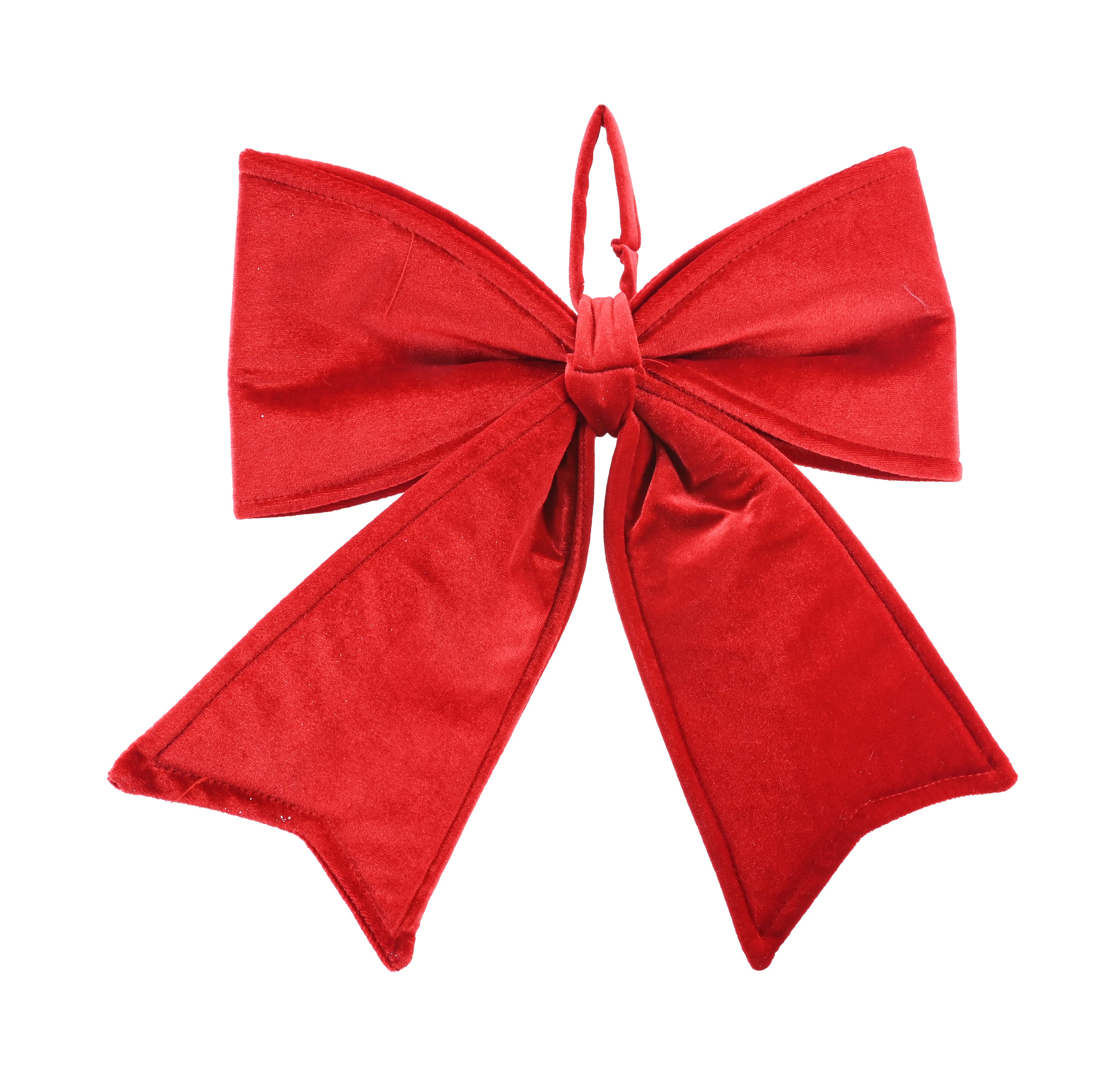 Deluxe Velveteen Door Bow with Hanger 40cm asst