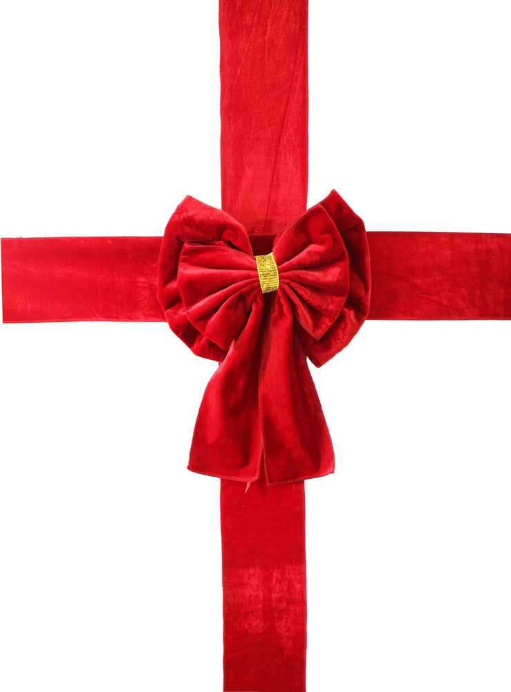 Christmas Door Bow & Sash Set 2Asst