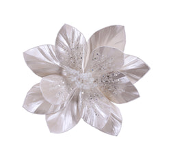 Soft Metallic Poinsettia Clip Asst