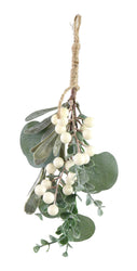 Leafy Berry Hanger 30cm Asst / Berry Hanger with Red and Burgundy Berries and Leaves