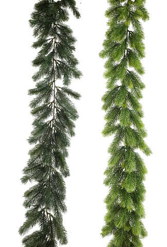 Green Pine Garland 190cm Asst