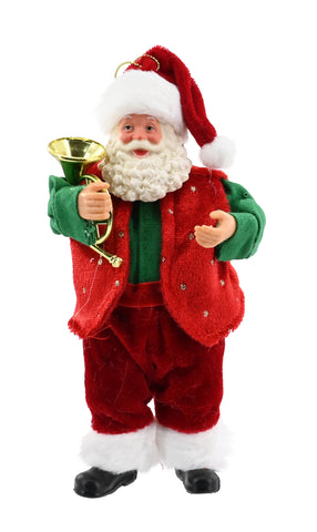 Collectible Santa Figurine 18cm Asst
