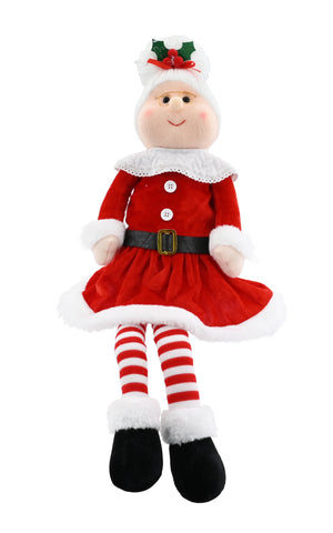 Mr/Mrs Claus Shelf Sitting 60cm Asst