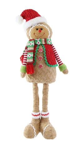 Christmas Button Figurine Standing 59cm Asst