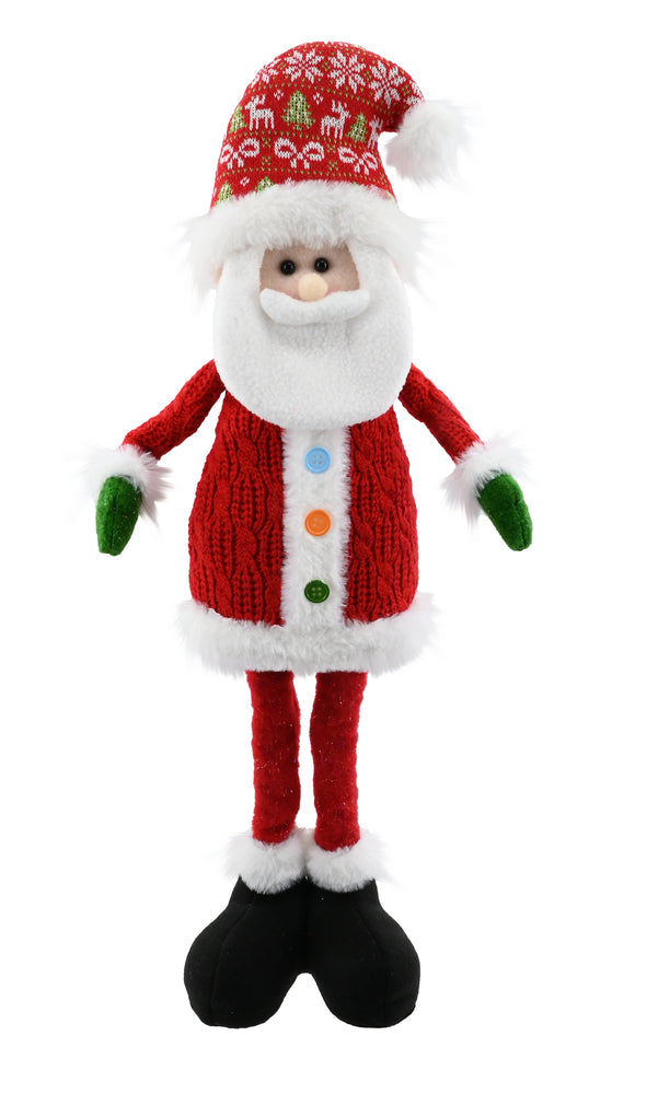 Christmas Button Figurine Standing 59cm Asst