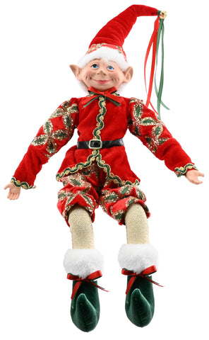 Royal Elf Doll Red-Green-Gold 43cm Asst