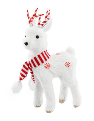 White Candy Sisal Sitting Deer / Bear Asst