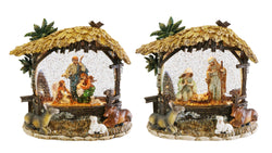 Glitter Swirl Music Nativity Manger Scene USB Asst