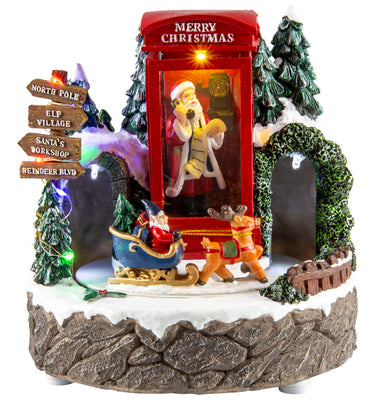 LED Musical Phonebooth Scene USB Asst