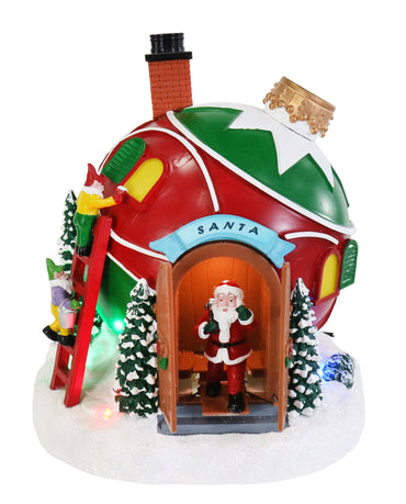 LED Musical Bauble House Open/Close USB Asst