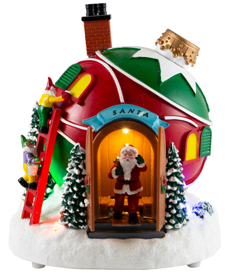 LED Musical Bauble House Open/Close USB Asst