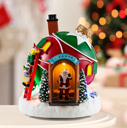 LED Musical Bauble House Open/Close USB Asst