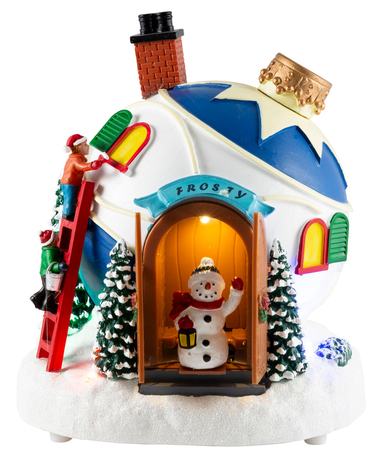 LED Musical Bauble House Open/Close USB Asst