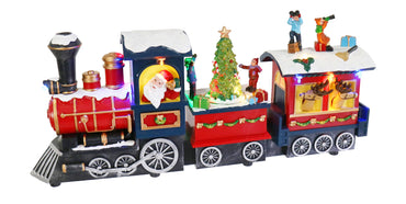 LED Musical Santa Express Train USB Asst