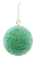 Baubles Peppermint Ice Bauble 12cm  4 Ass colours