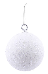 Baubles Peppermint Ice Bauble 12cm  4 Ass colours