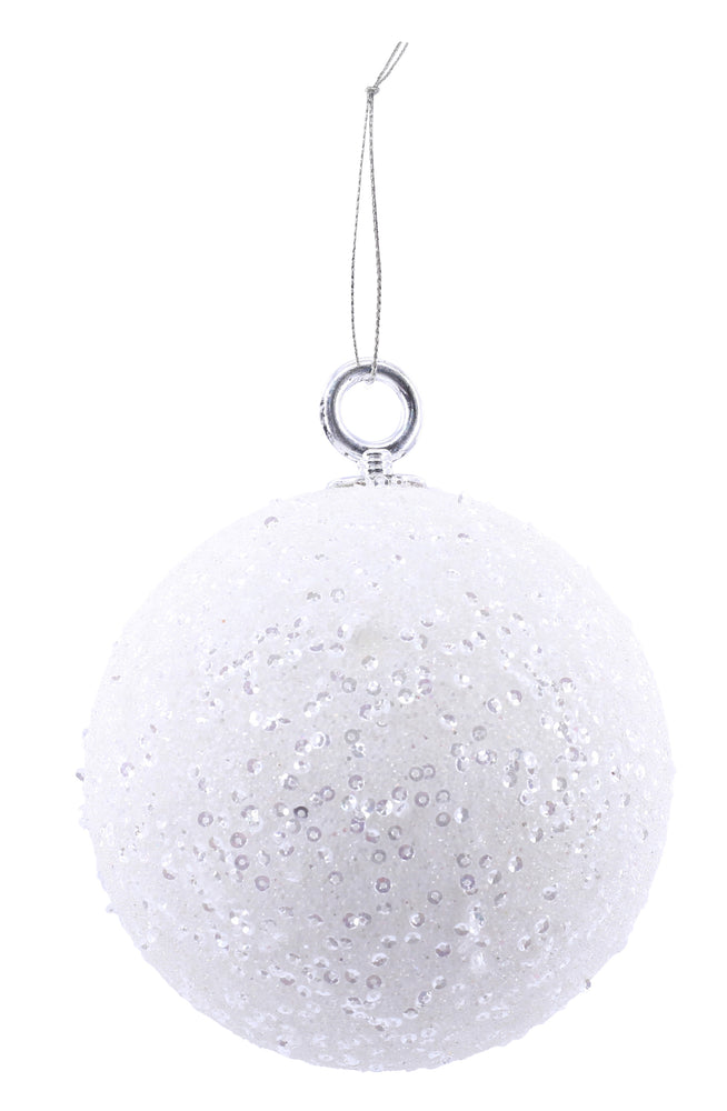 Baubles Peppermint Ice Bauble 12cm  4 Ass colours
