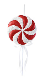 Hanging Snowy Lollipop  CANDY 42cm 3Asst