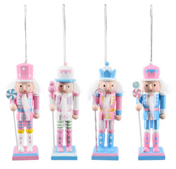 Nutcracker Ornament 12.5cm -  8 asst pastel - traditional