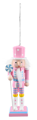 Nutcracker Ornament 12.5cm -  8 asst pastel - traditional