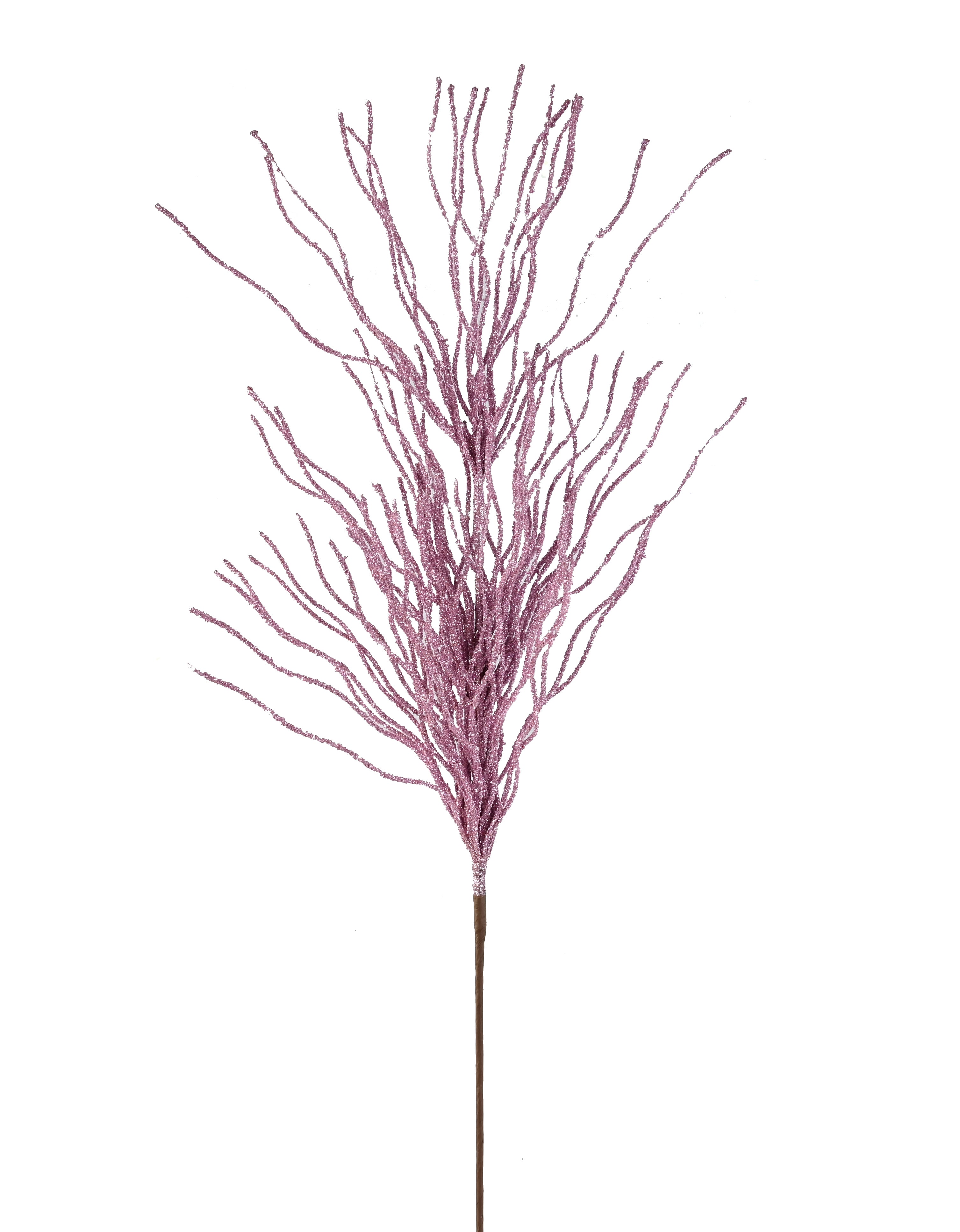 Glitter Twig Spray Pick | 3 Colours Red | Pink | White