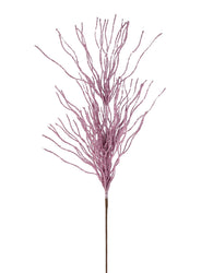 Glitter Twig Spray Pick | 3 Colours Red | Pink | White