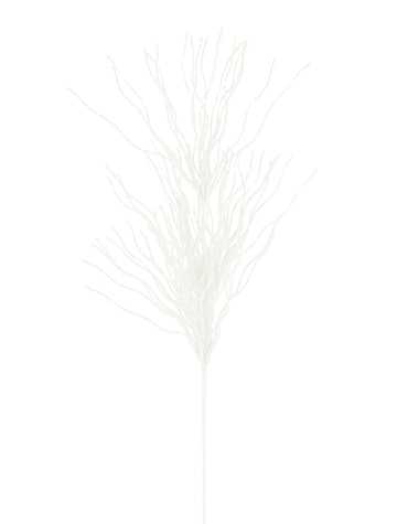 Glitter Twig Spray Pick | 3 Colours Red | Pink | White