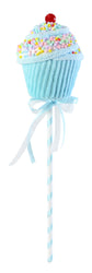 hanging Cupcake or Ice cream Cone with Glitter Plush Cream and Cherry