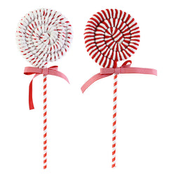 Plush Swirl Lollipop Pick 39cm Asst