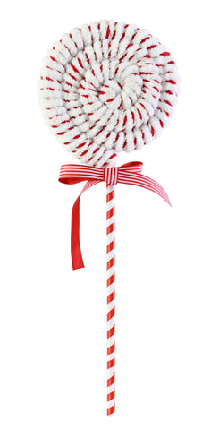Plush Swirl Lollipop Pick 39cm Asst