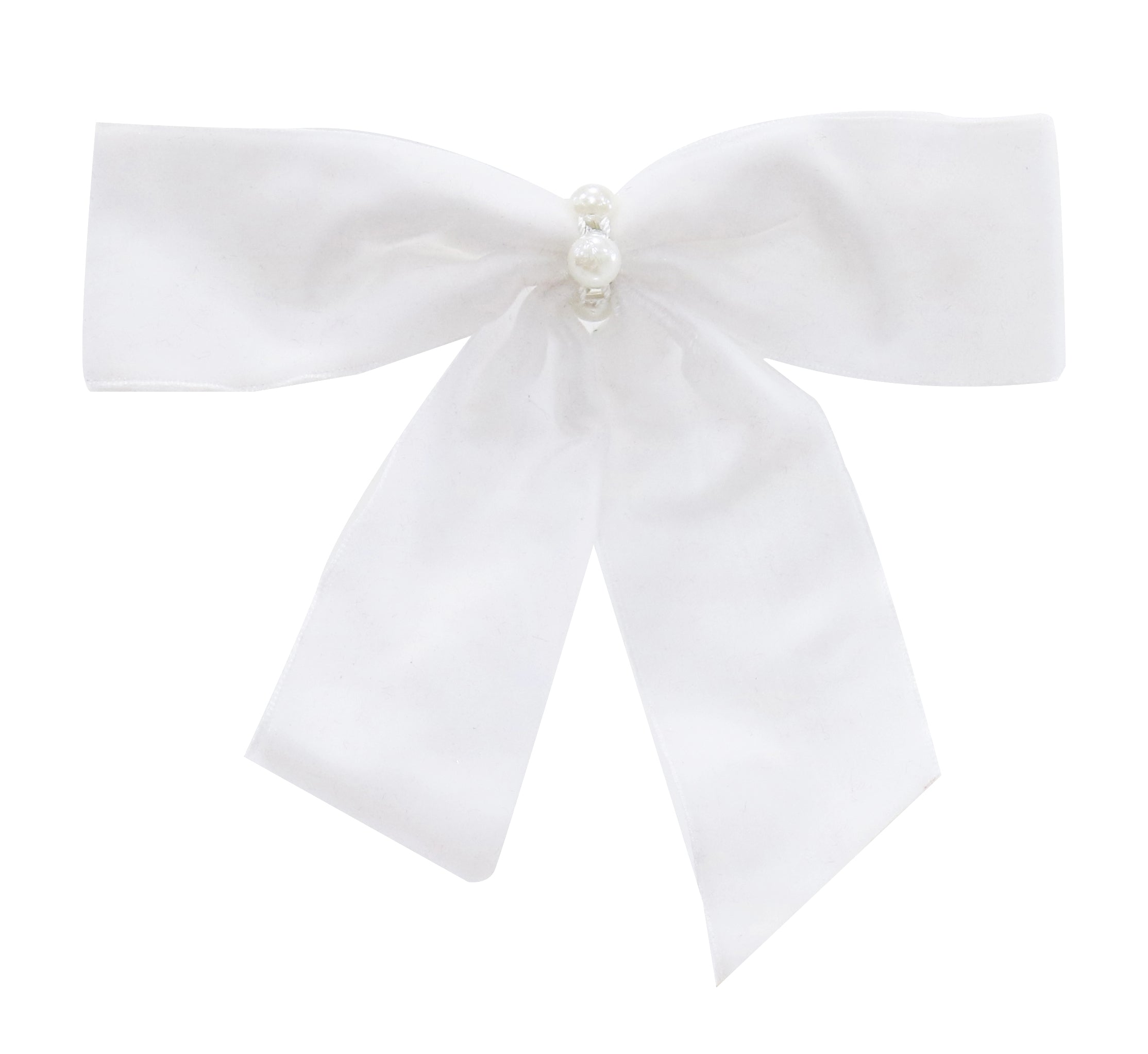 Embellished Bow Clip 4pk  3 Asst colours