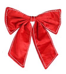 Bow Peppermint Candy stripe Edge Asst  30 x 6 x 20cm