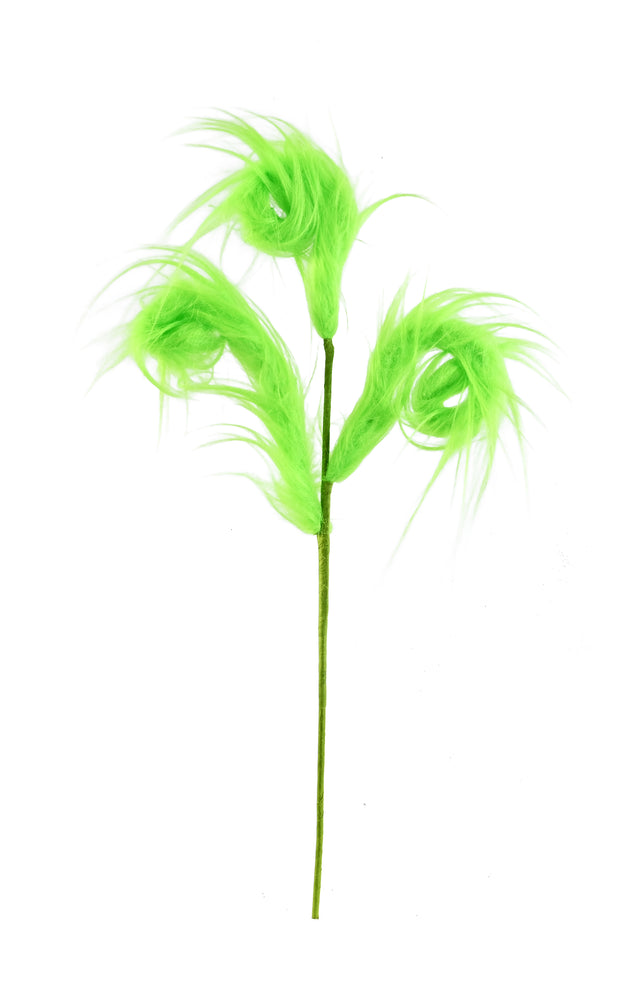 Mean Green Furry Pick 42cm Asst