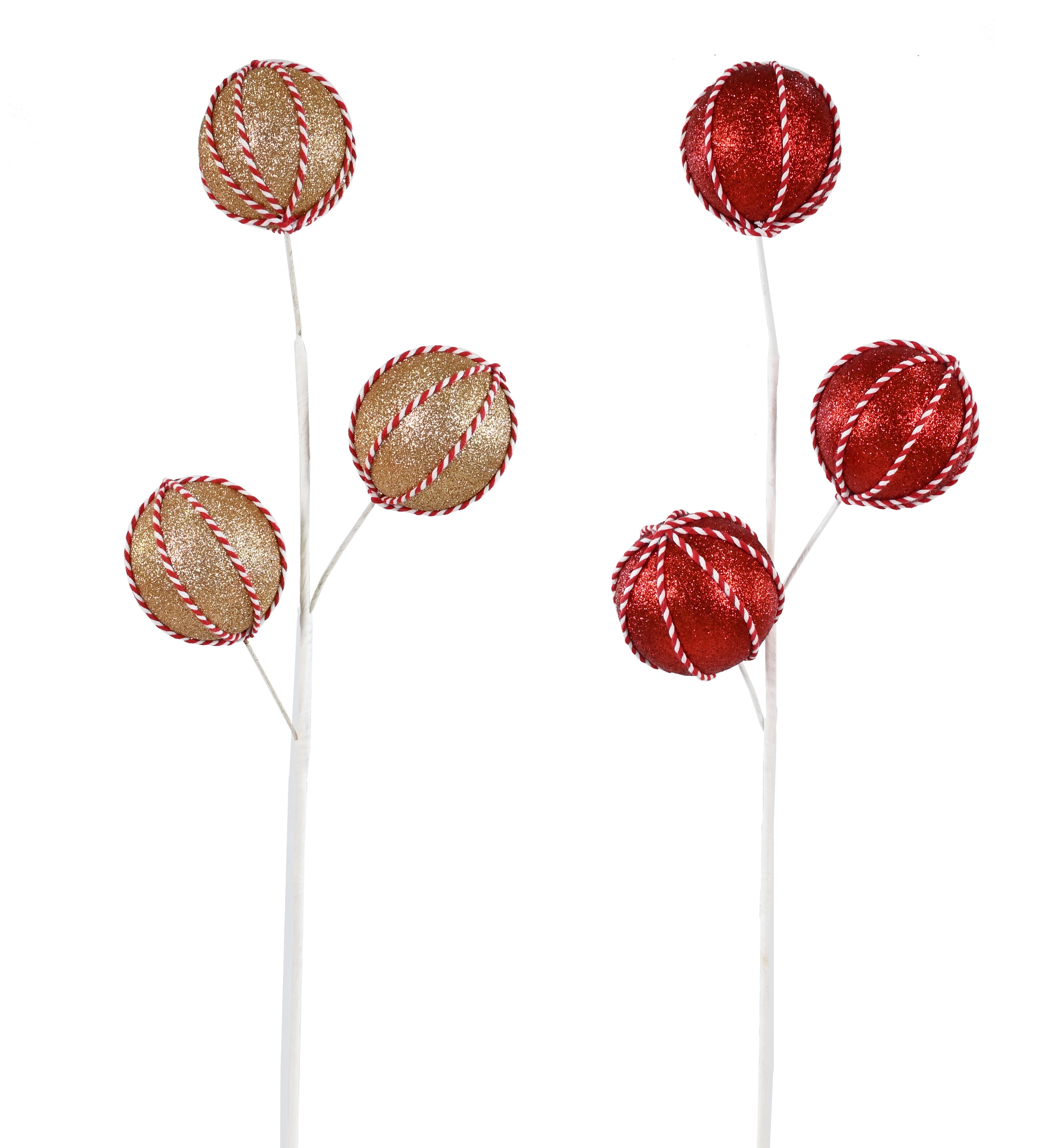Gingerbread Ball Spray 65cm Asst