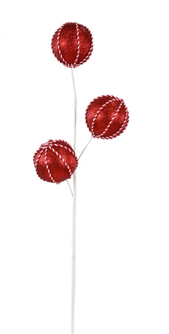 Gingerbread Ball Spray 65cm Asst