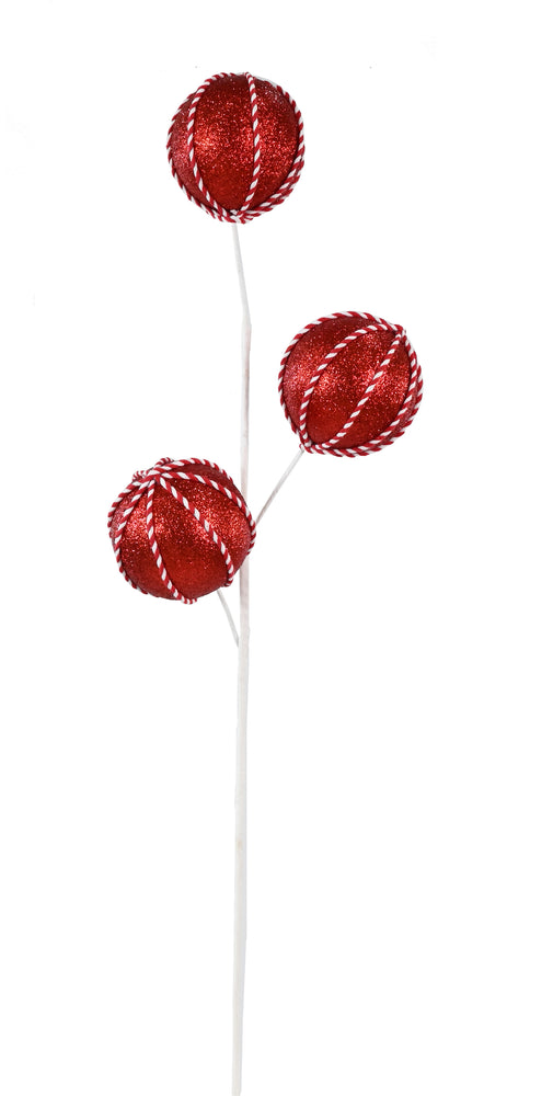 Gingerbread Ball Spray 65cm Asst