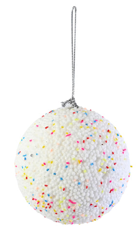 Sprinkles Bauble 10cm Asst