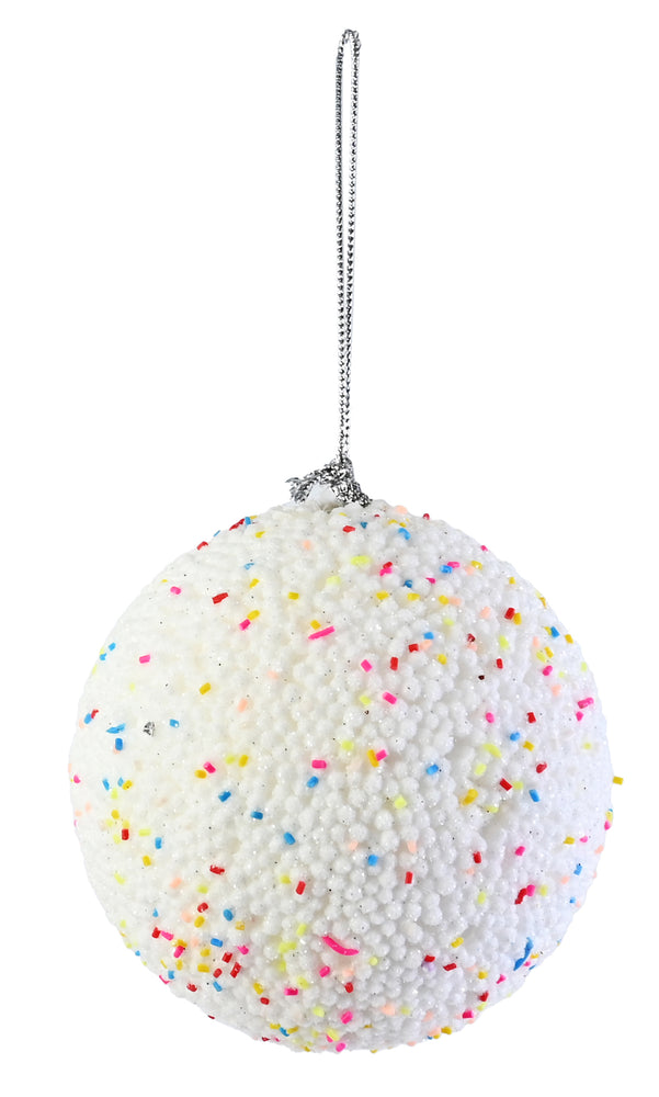 Sprinkles Bauble 10cm Asst