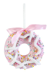 Hanging Frosted Donut 13cm Asst