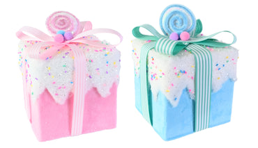 Hanging Sprinkles Velvet Present 11.5cm Asst