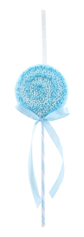 Hanging Glitter Lollipop 23cm Asst